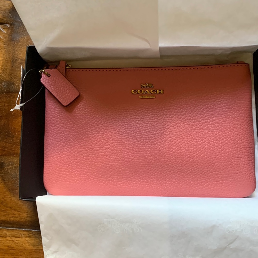 COPY - Coach small wristlet in original wrappings